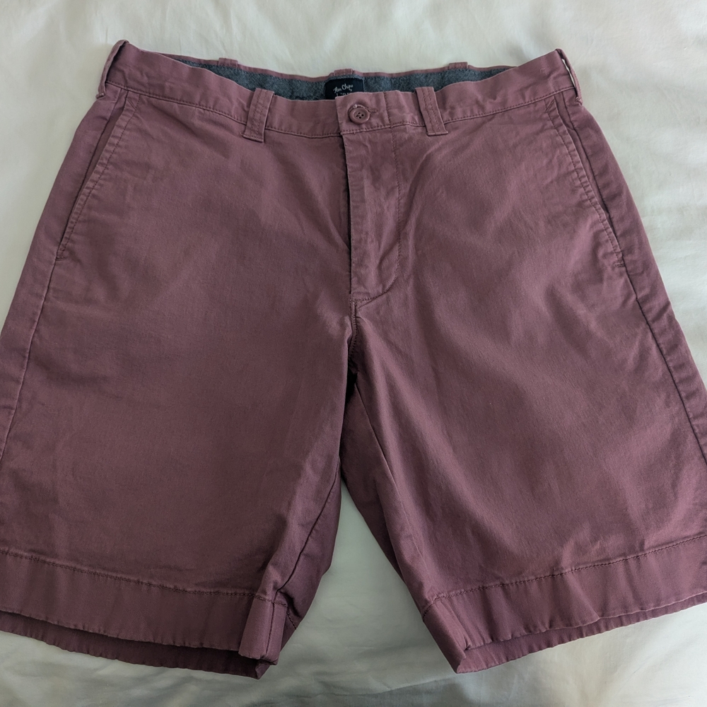 J. Crew Men's Dusty Rose Flat Front Shorts